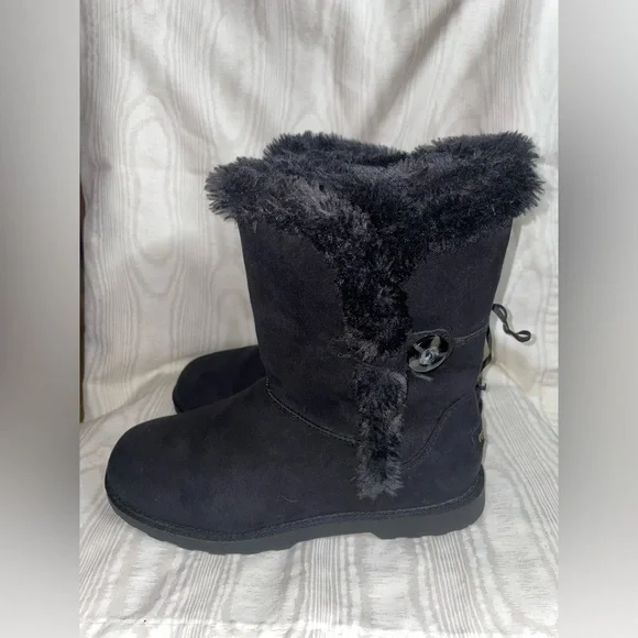Makalu Women’s Black Winter Boots Size 8.5 - Picture 2 of 8